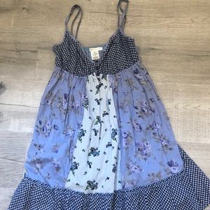 Light blue summer mini dress